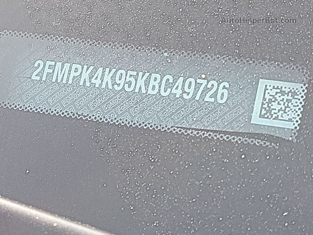 2019 Ford Edge Titanium Неизвестно vin: 2FMPK4K95KBC49726