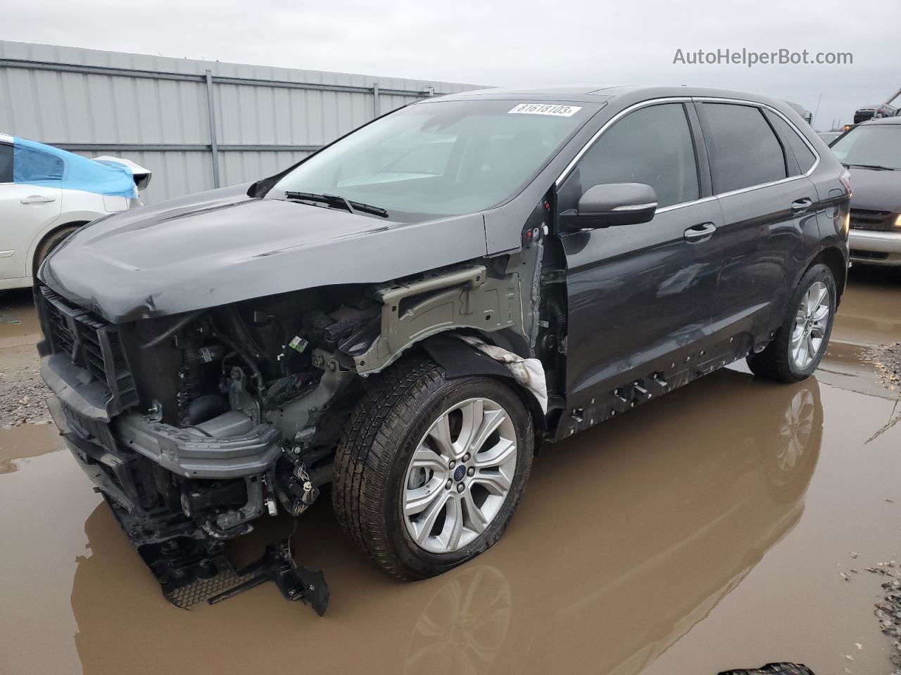 2020 Ford Edge Titanium Gray vin: 2FMPK4K95LBB10861