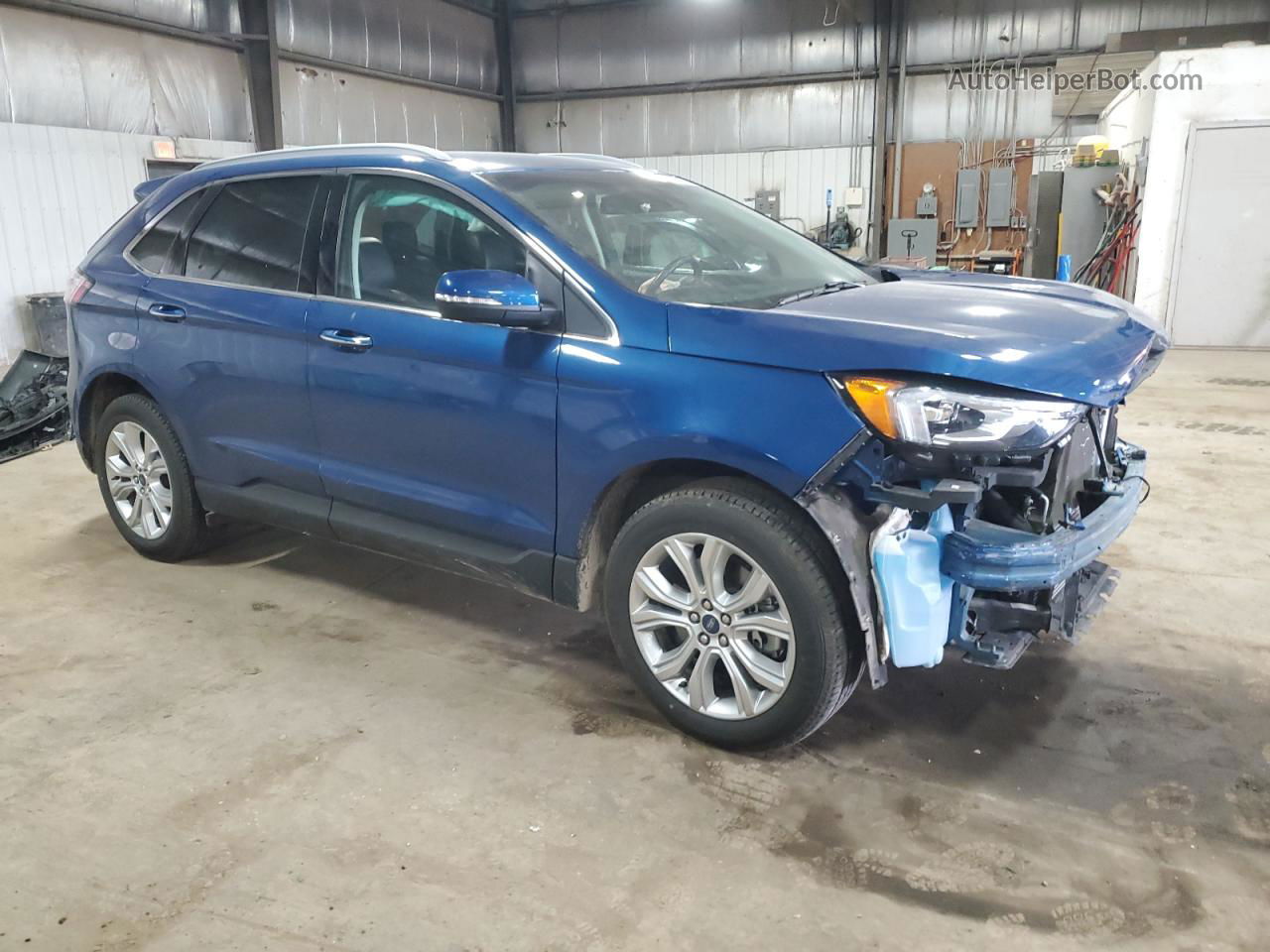 2020 Ford Edge Titanium Blue vin: 2FMPK4K95LBB28308