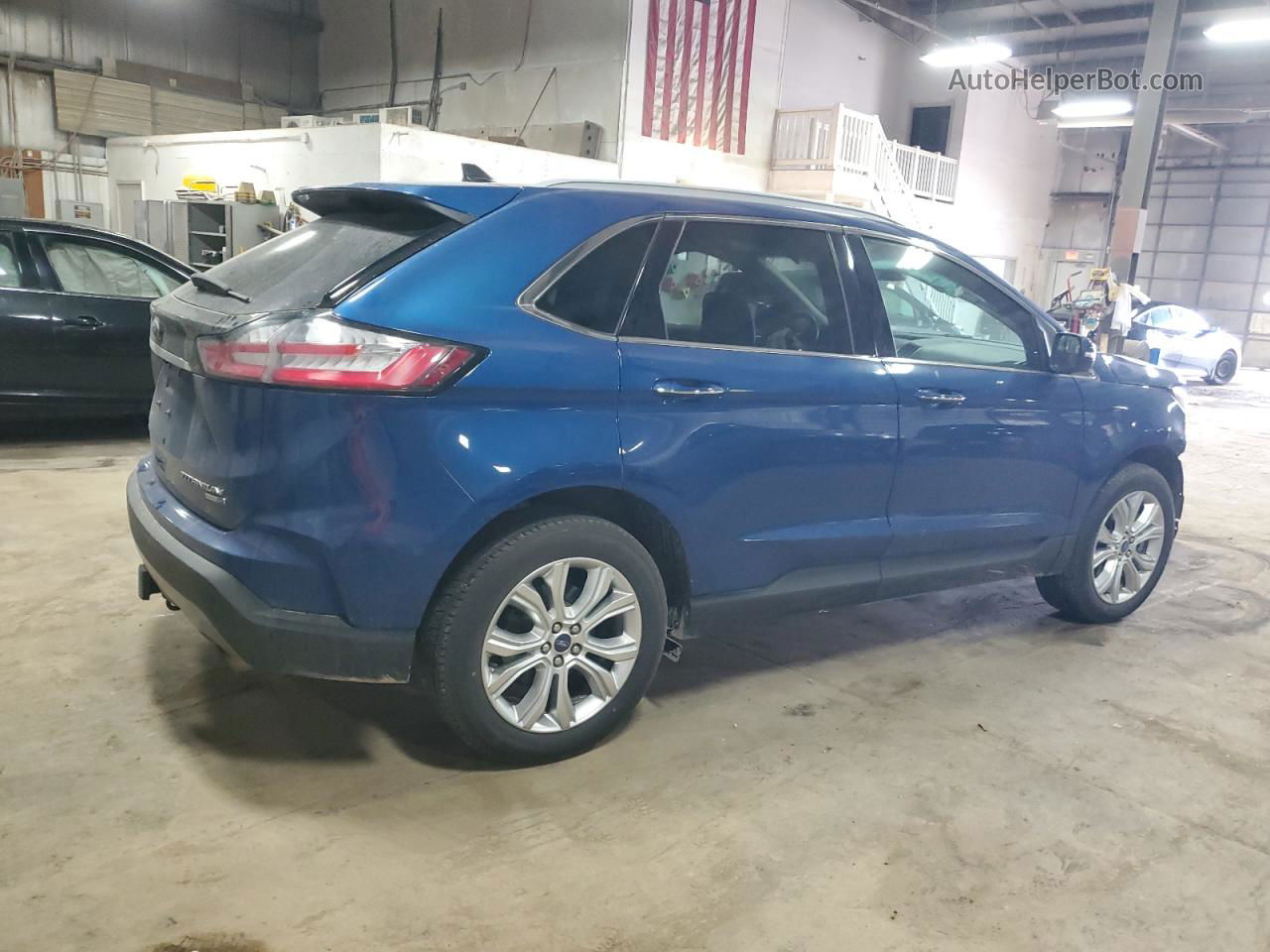 2020 Ford Edge Titanium Blue vin: 2FMPK4K95LBB28308