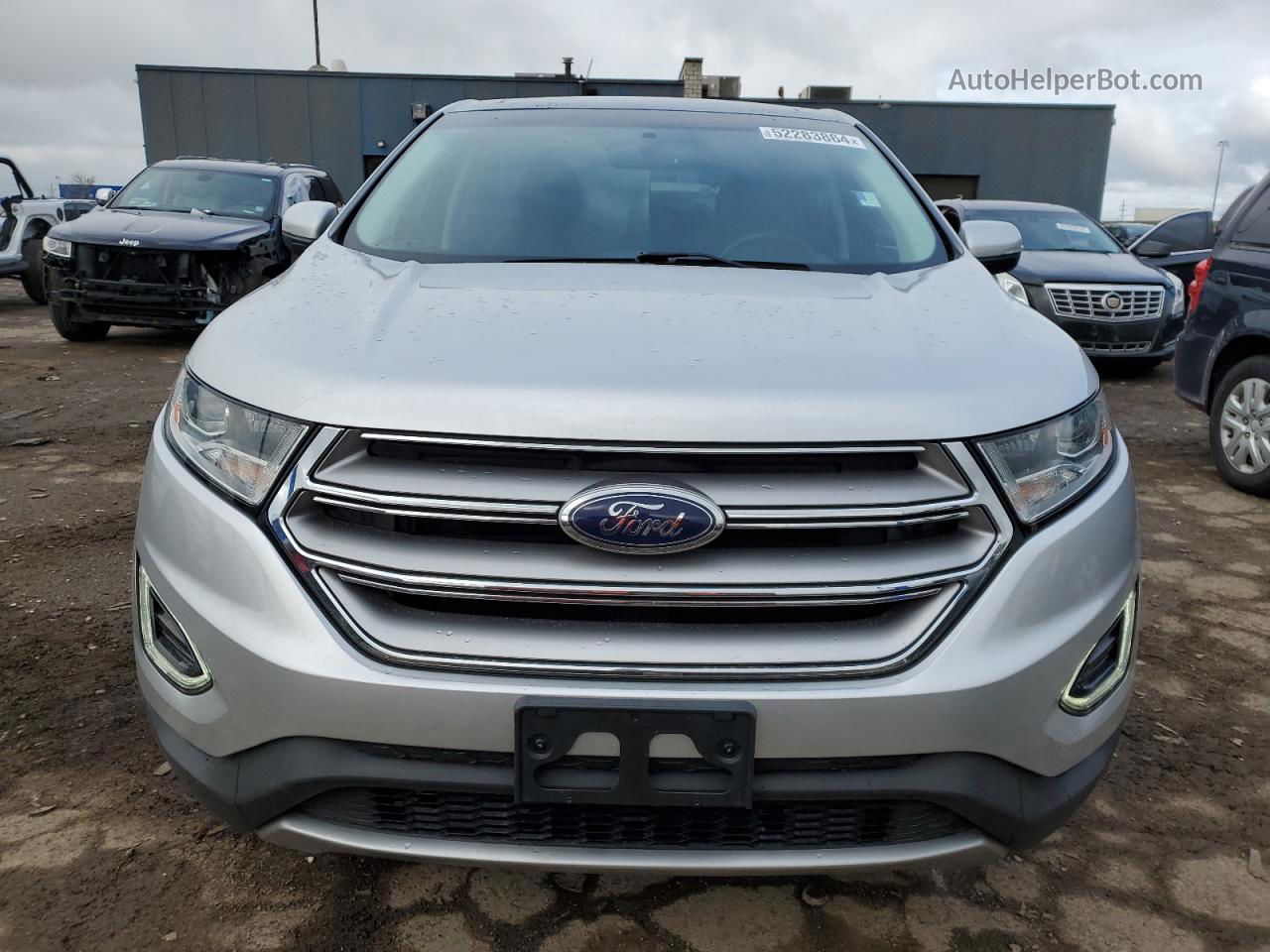 2016 Ford Edge Titanium Silver vin: 2FMPK4K96GBB03312