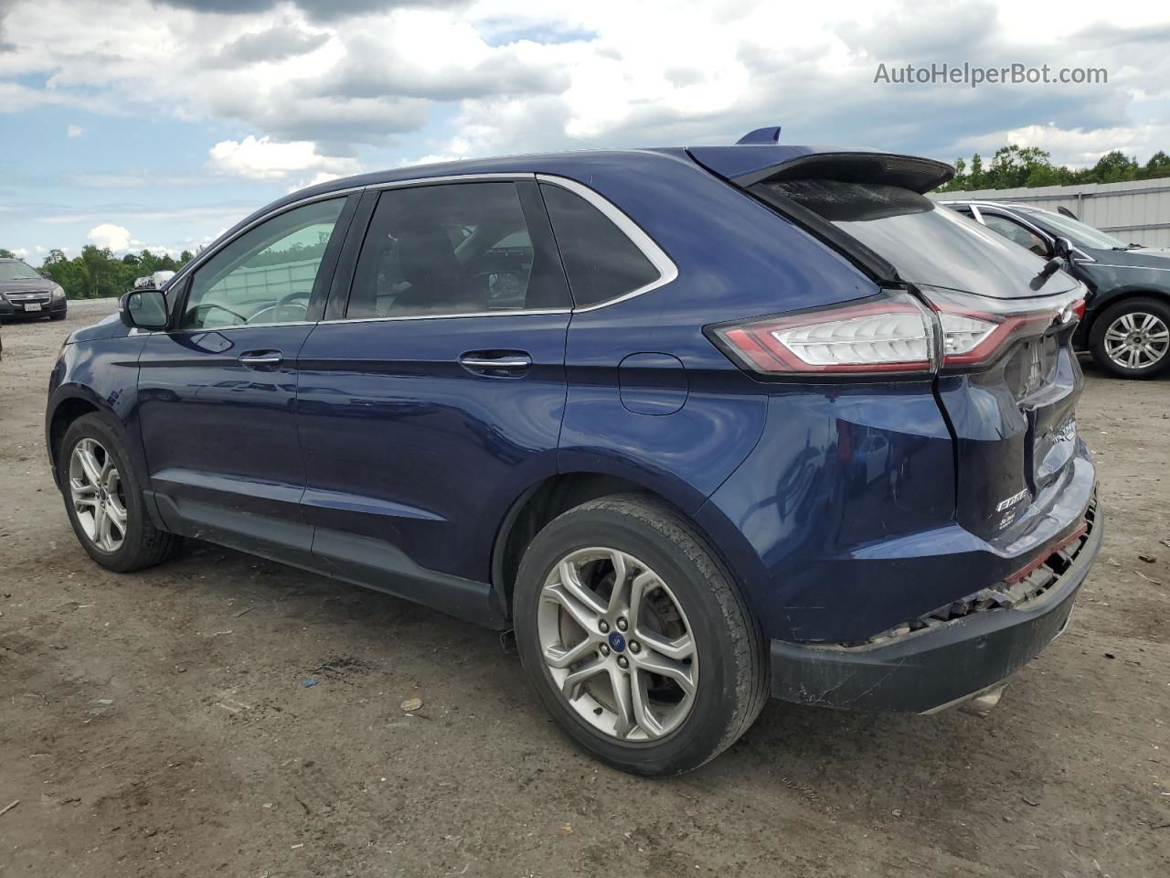 2016 Ford Edge Titanium Blue vin: 2FMPK4K96GBB42949