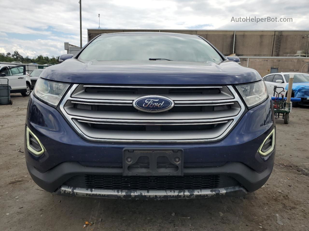 2016 Ford Edge Titanium Blue vin: 2FMPK4K96GBB42949