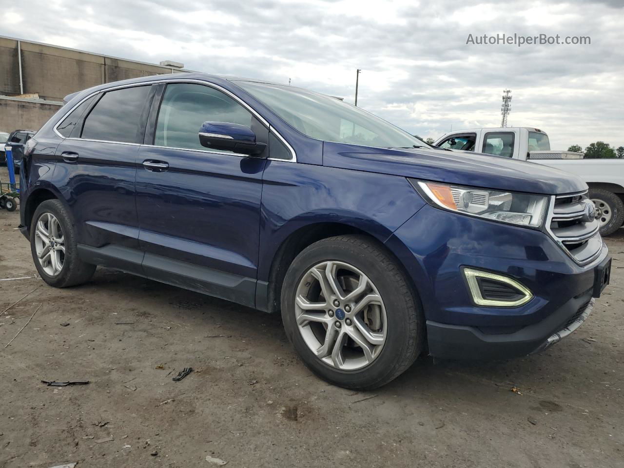 2016 Ford Edge Titanium Blue vin: 2FMPK4K96GBB42949