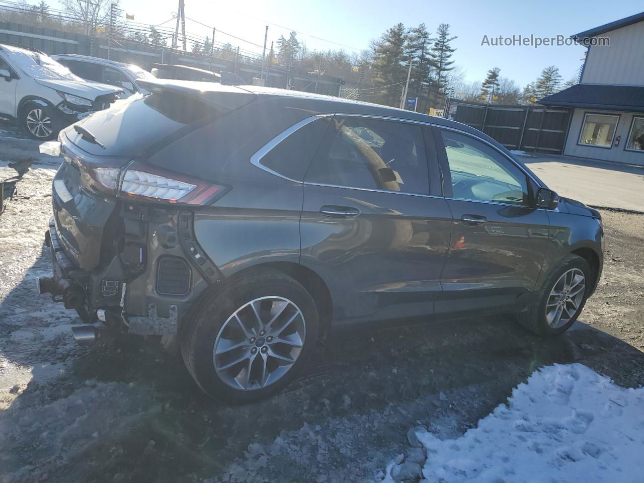 2017 Ford Edge Titanium Silver vin: 2FMPK4K96HBC50666