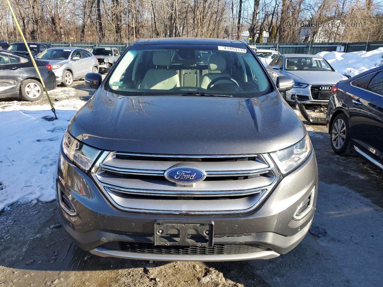 2017 Ford Edge Titanium Silver vin: 2FMPK4K96HBC50666