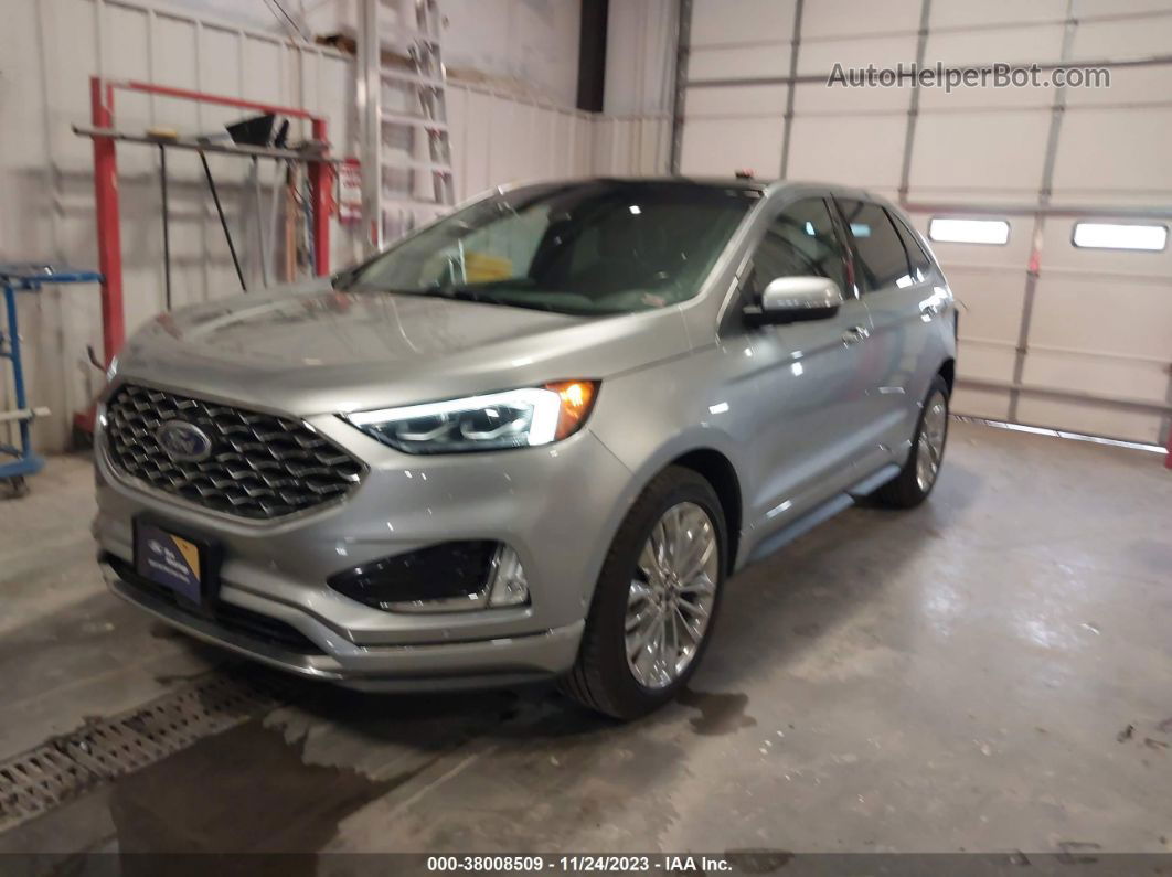 2020 Ford Edge Titanium Silver vin: 2FMPK4K96LBA20005