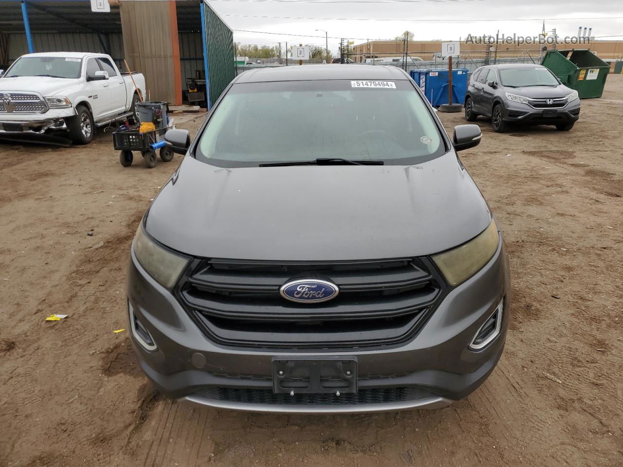 2016 Ford Edge Titanium Gray vin: 2FMPK4K97GBB06574