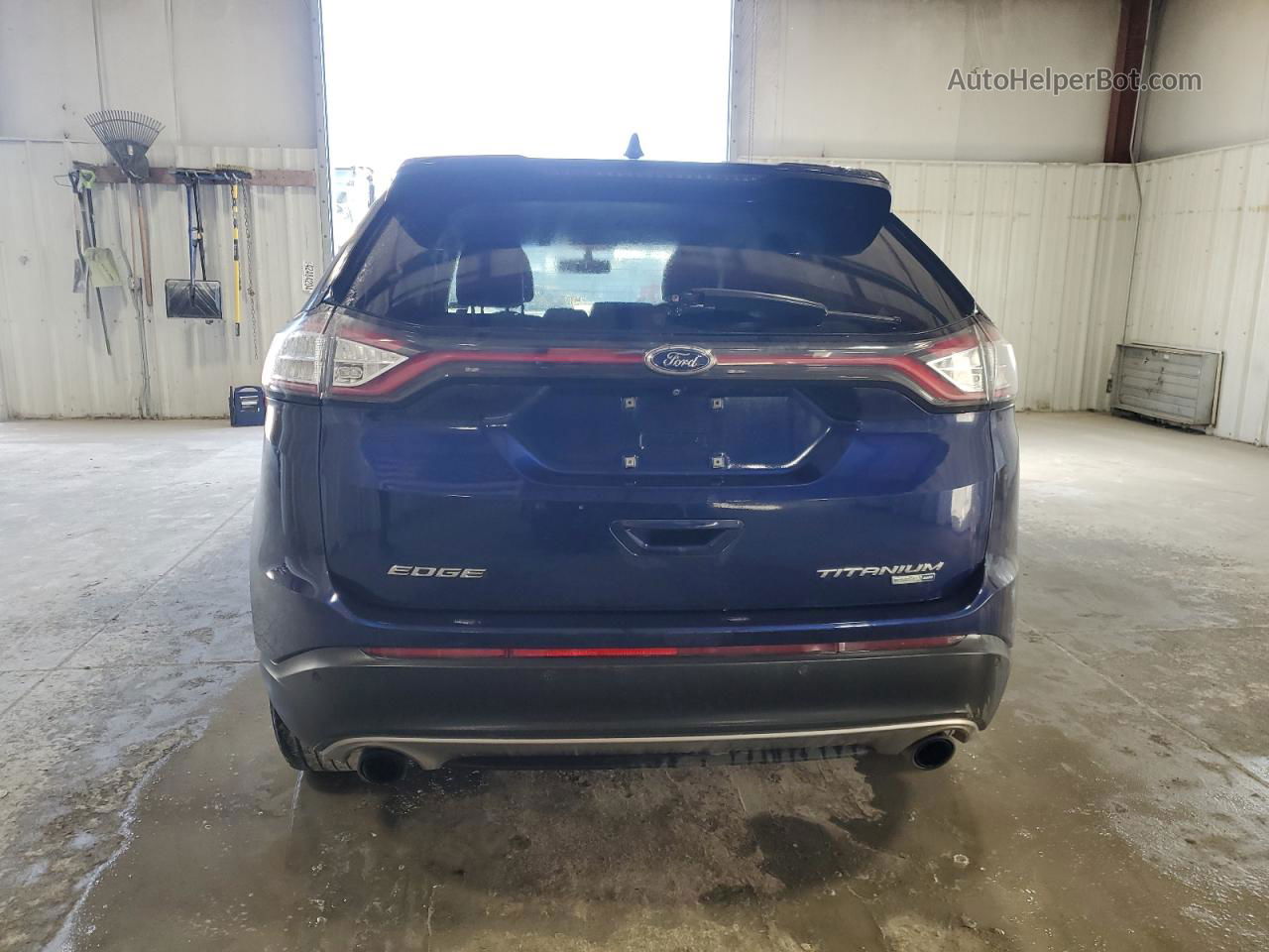 2016 Ford Edge Titanium Blue vin: 2FMPK4K97GBB83350