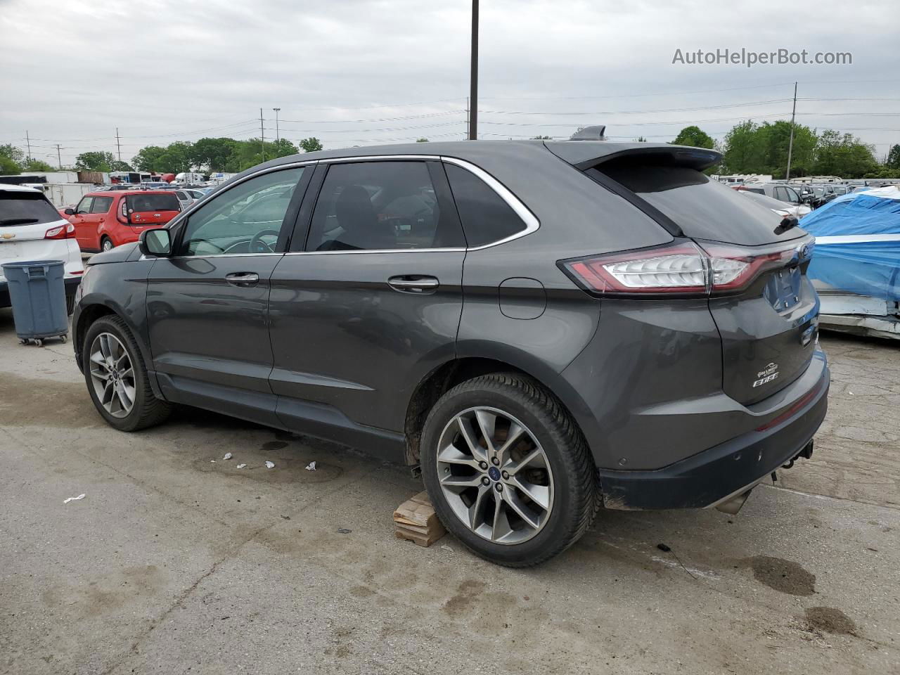 2016 Ford Edge Titanium Gray vin: 2FMPK4K97GBC50366