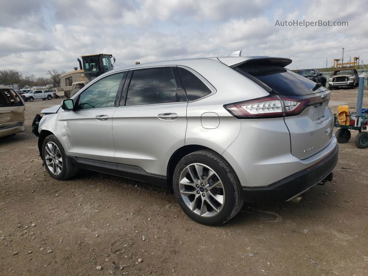 2018 Ford Edge Titanium Silver vin: 2FMPK4K97JBB32762