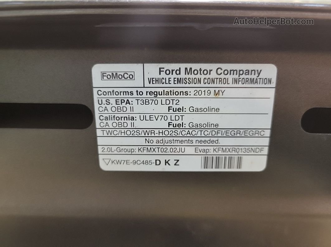2019 Ford Edge Titanium vin: 2FMPK4K97KBC64308