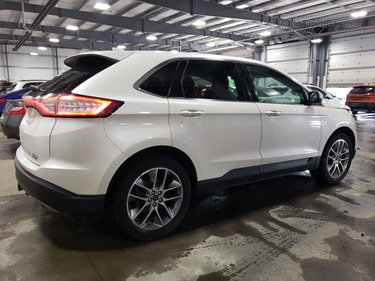 2016 Ford Edge Titanium Белый vin: 2FMPK4K98GBB73040