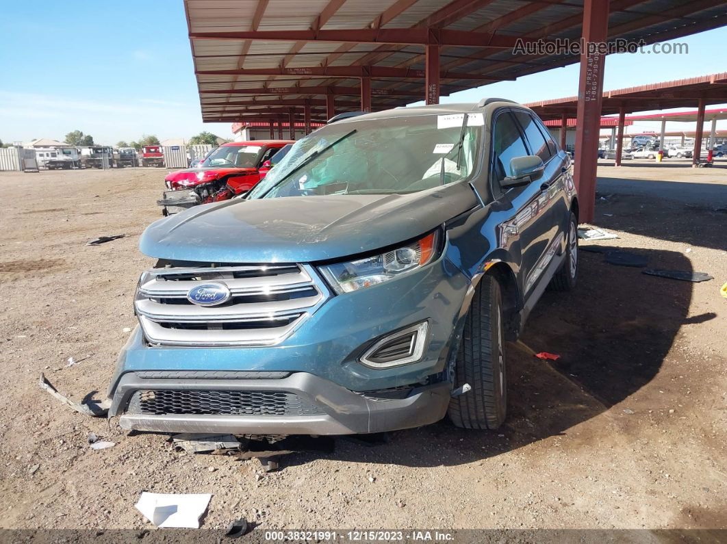 2016 Ford Edge Titanium Синий vin: 2FMPK4K98GBC11933