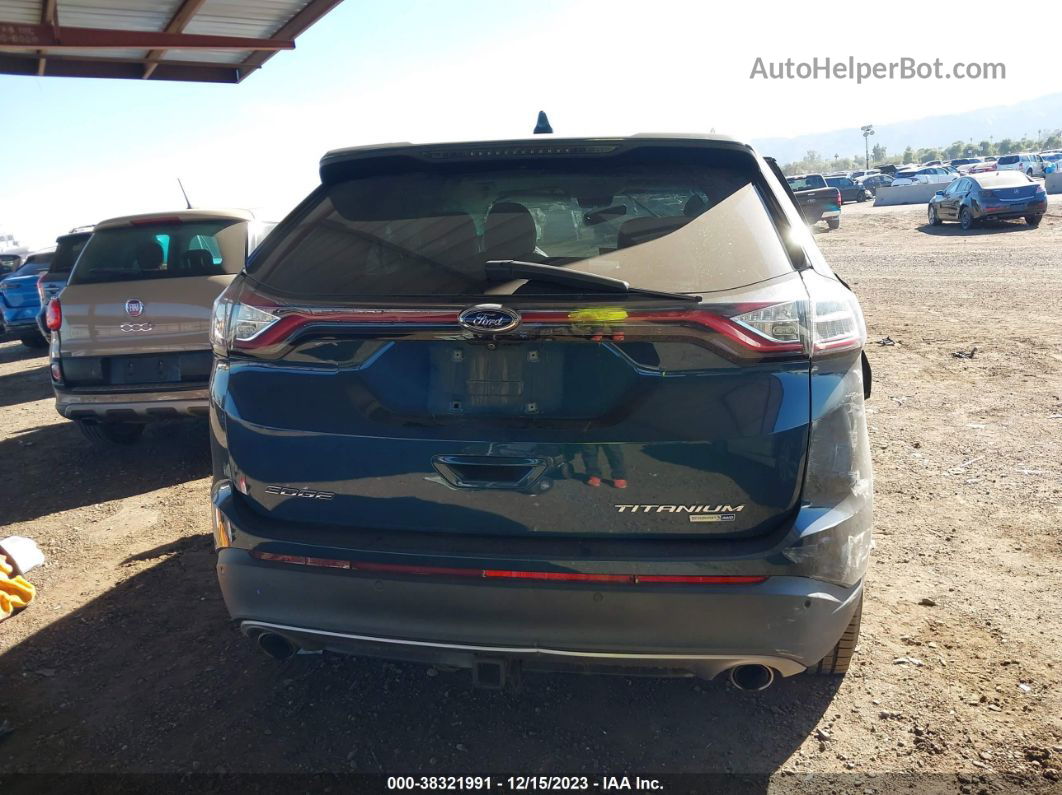 2016 Ford Edge Titanium Blue vin: 2FMPK4K98GBC11933