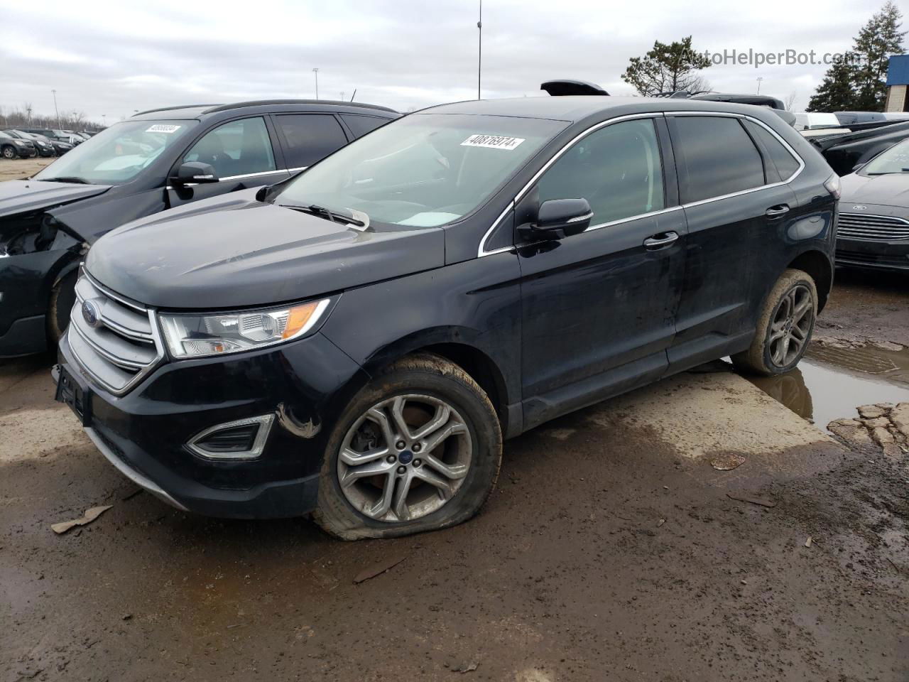 2017 Ford Edge Titanium Black vin: 2FMPK4K98HBB11834