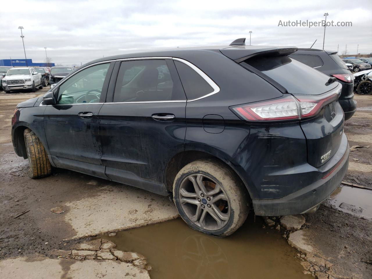 2017 Ford Edge Titanium Black vin: 2FMPK4K98HBB11834