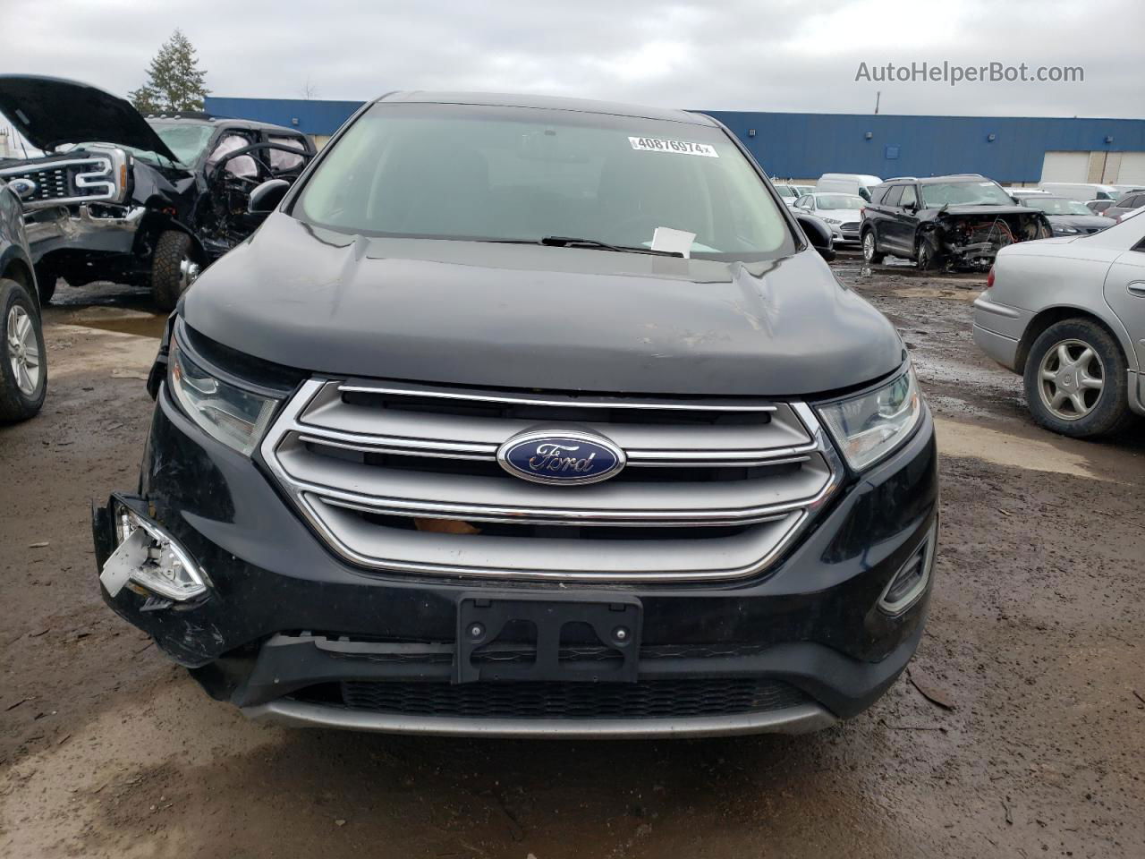 2017 Ford Edge Titanium Черный vin: 2FMPK4K98HBB11834