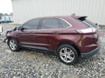 2017 Ford Edge Titanium Burgundy vin: 2FMPK4K98HBB33333