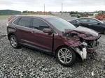 2017 Ford Edge Titanium Burgundy vin: 2FMPK4K98HBB33333