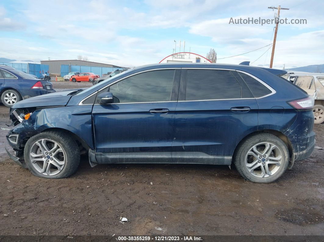 2017 Ford Edge Titanium Blue vin: 2FMPK4K98HBB53713