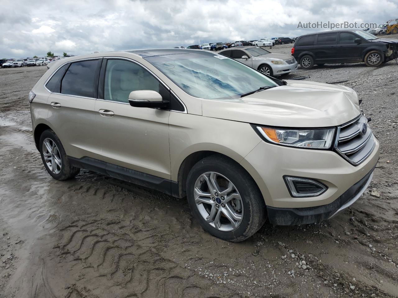 2017 Ford Edge Titanium Gold vin: 2FMPK4K98HBB73315