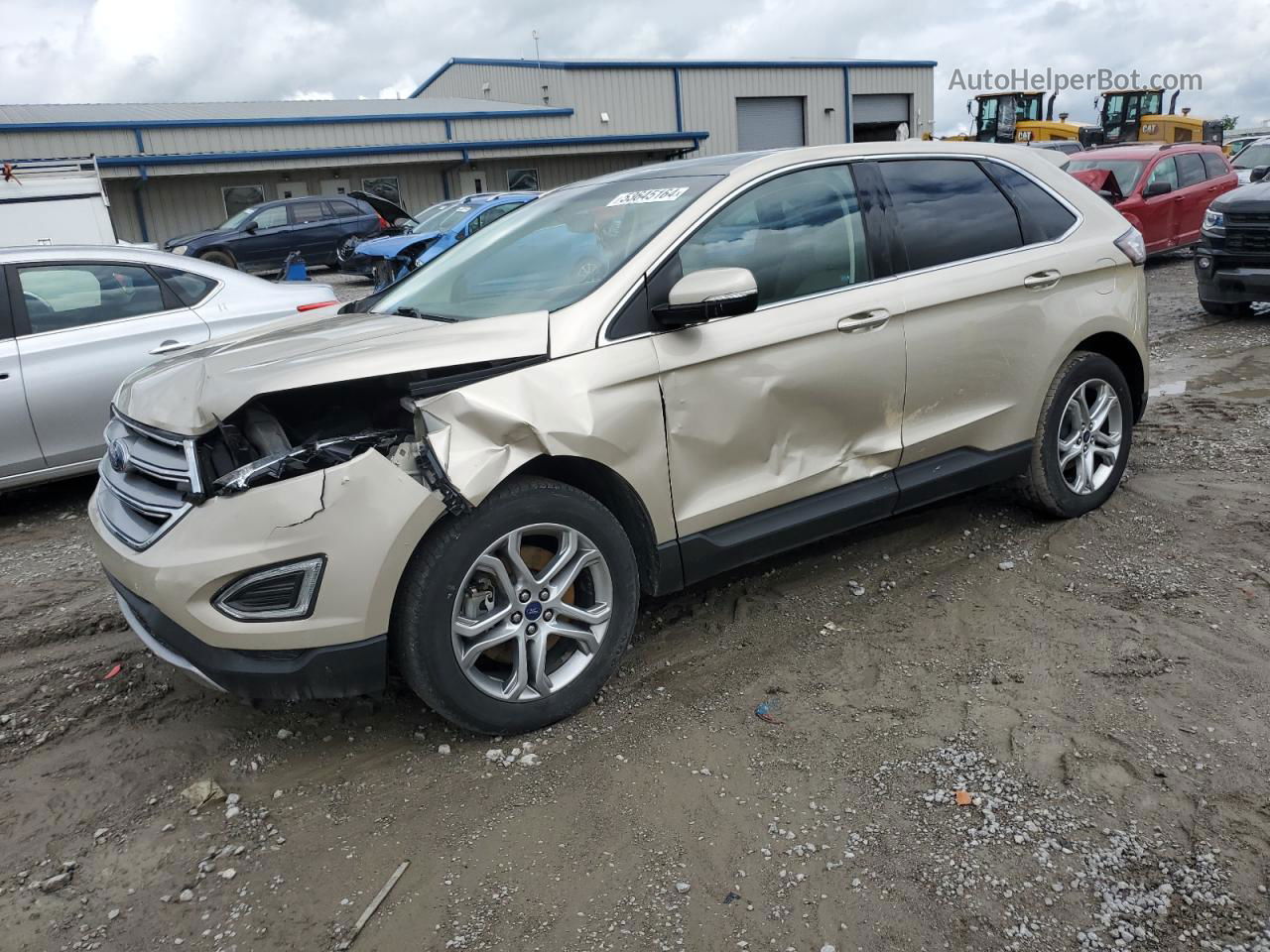 2017 Ford Edge Titanium Gold vin: 2FMPK4K98HBB73315