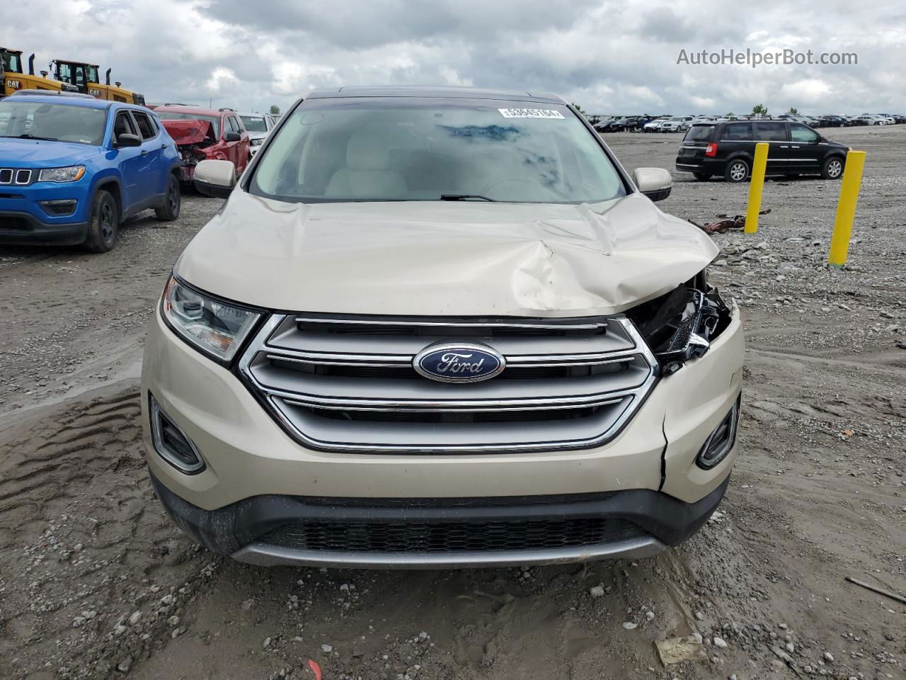 2017 Ford Edge Titanium Gold vin: 2FMPK4K98HBB73315