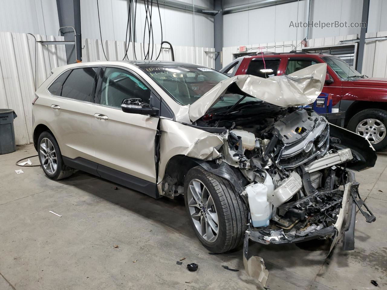 2018 Ford Edge Titanium Золотой vin: 2FMPK4K98JBB39820