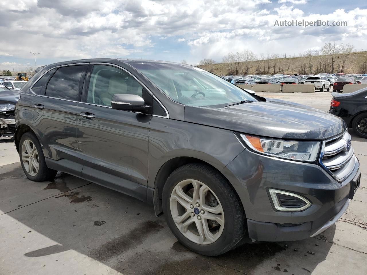 2018 Ford Edge Titanium Gray vin: 2FMPK4K98JBB92260