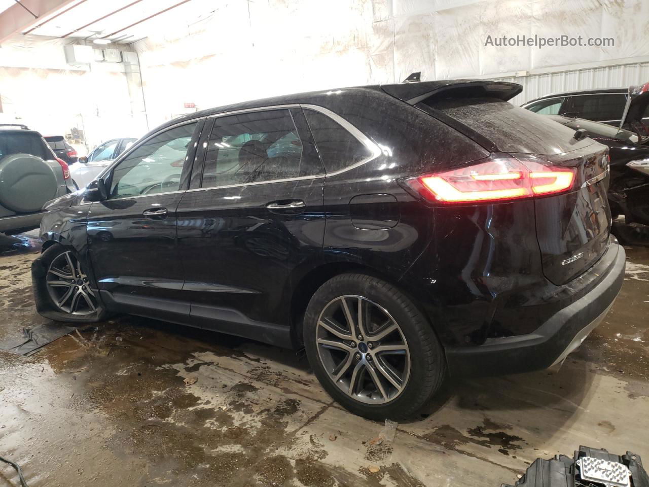 2019 Ford Edge Titanium Черный vin: 2FMPK4K98KBB35848