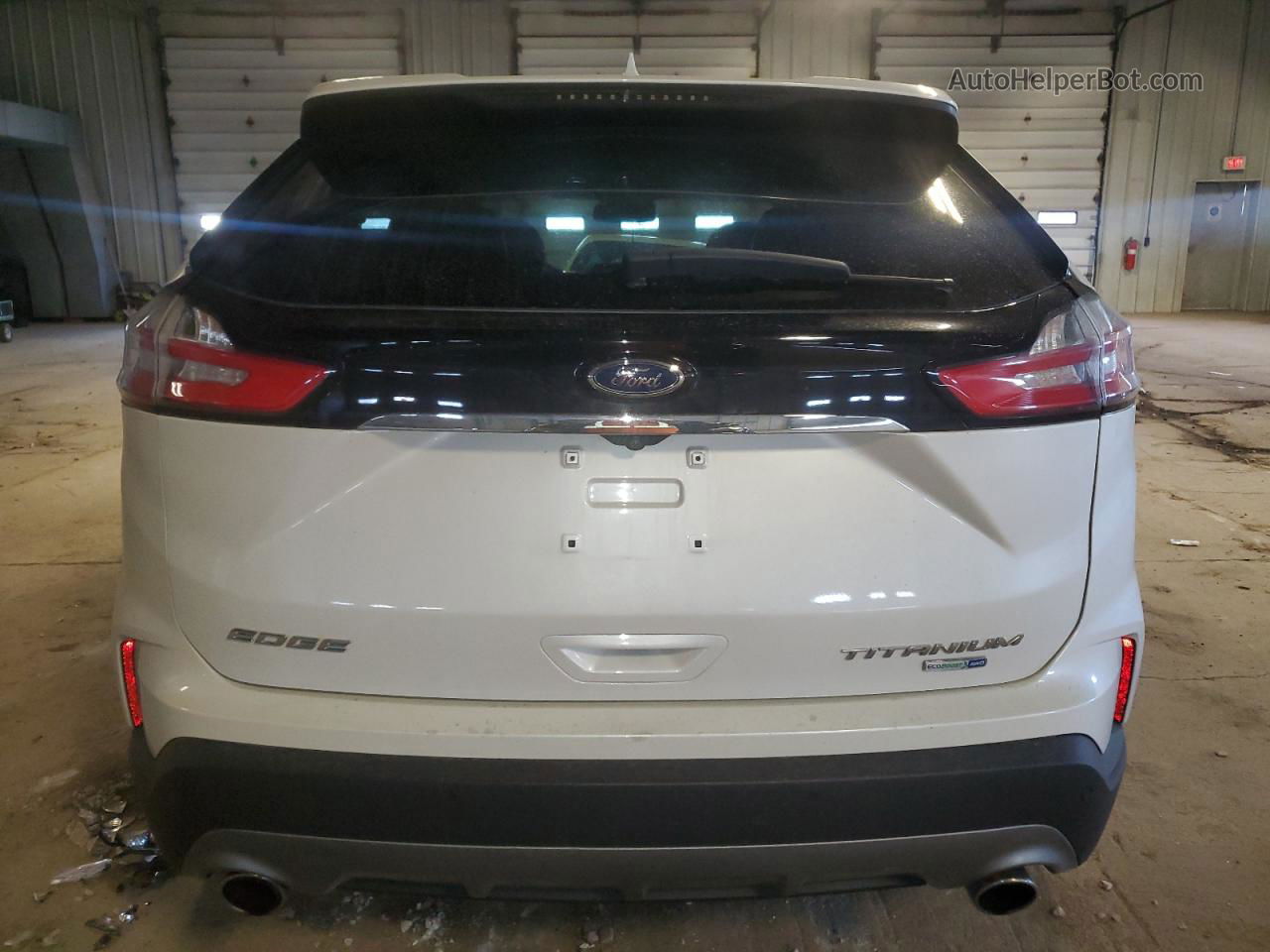 2019 Ford Edge Titanium White vin: 2FMPK4K98KBB65979