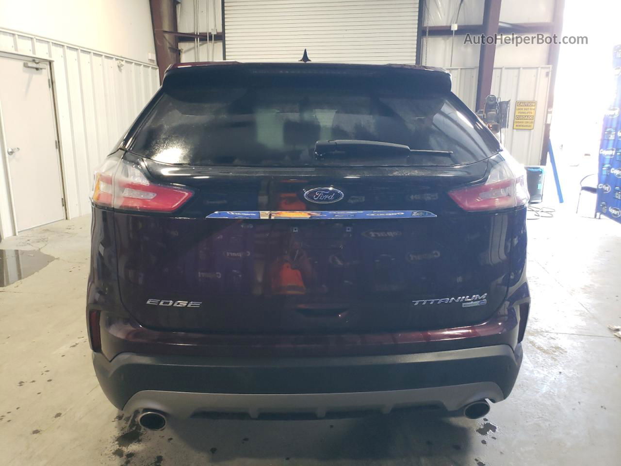 2020 Ford Edge Titanium Burgundy vin: 2FMPK4K98LBA07403