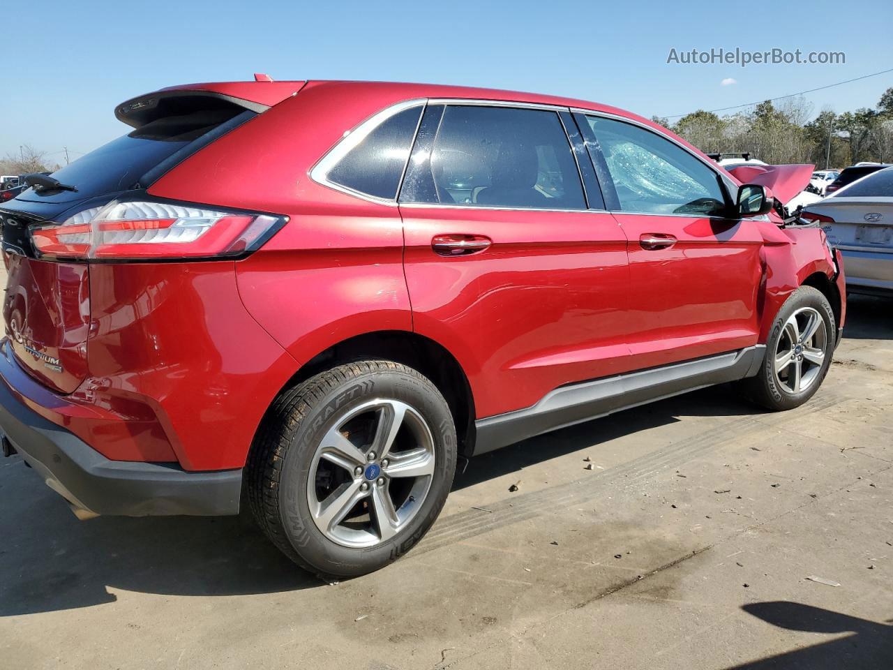 2020 Ford Edge Titanium Red vin: 2FMPK4K98LBA25089