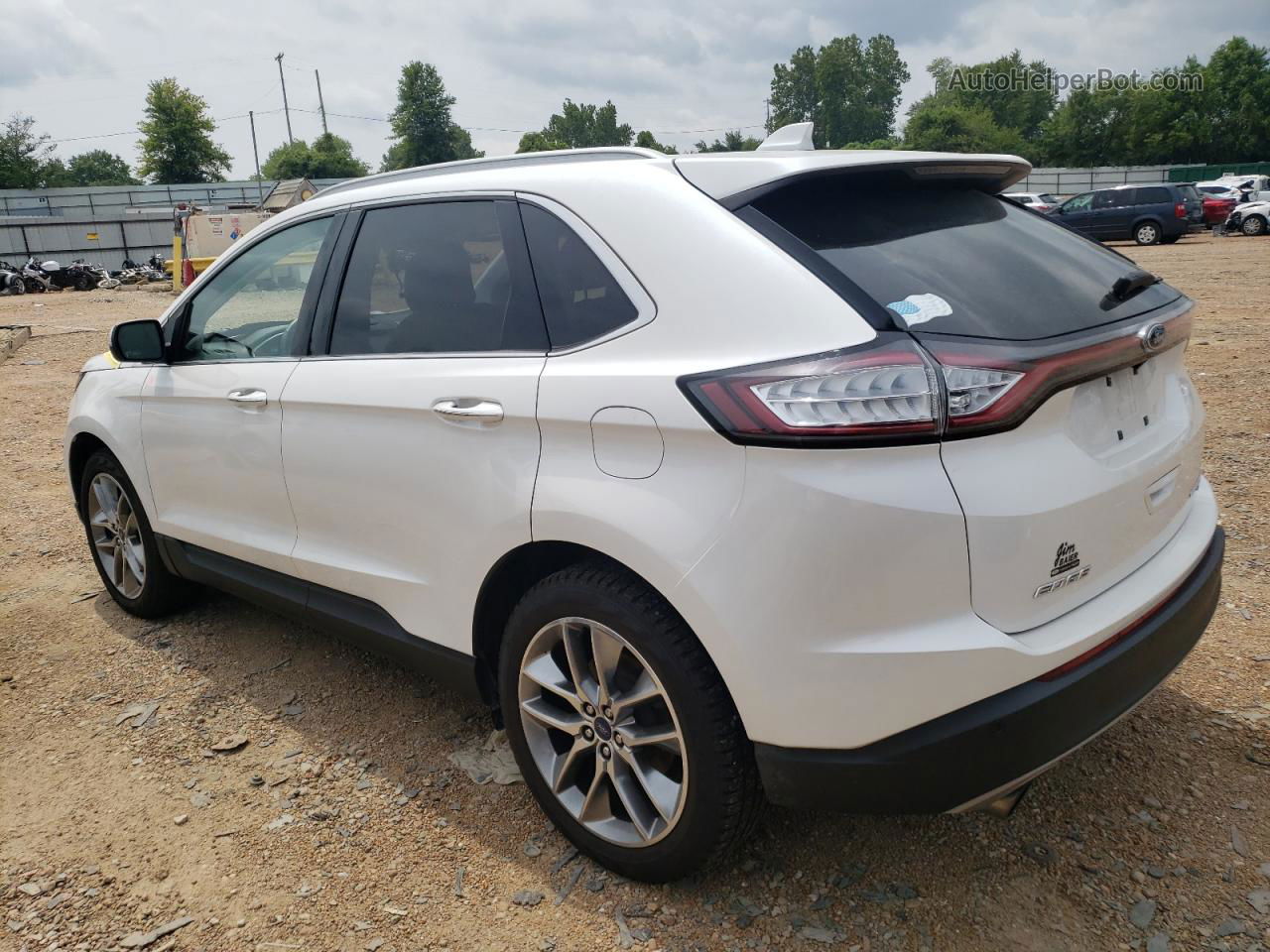 2016 Ford Edge Titanium White vin: 2FMPK4K99GBB72706