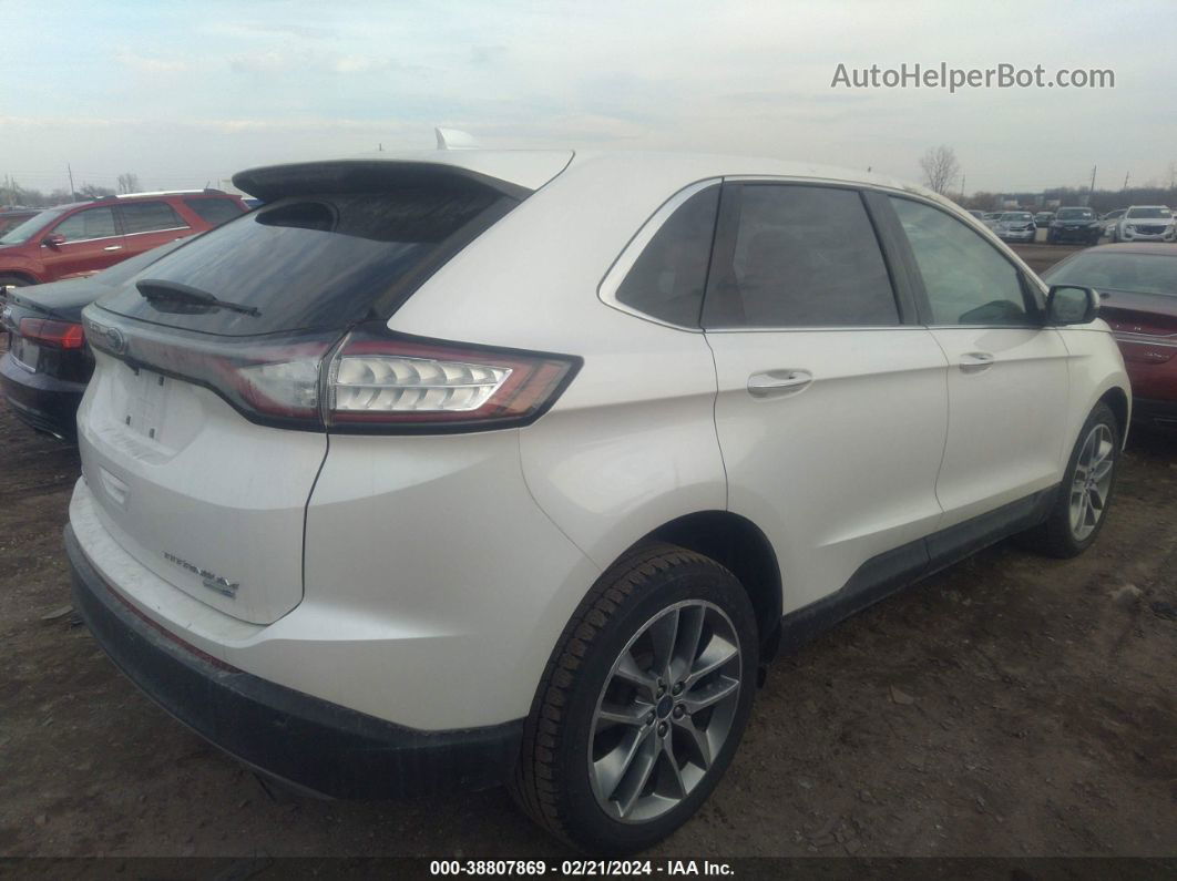 2016 Ford Edge Titanium Белый vin: 2FMPK4K99GBB93149