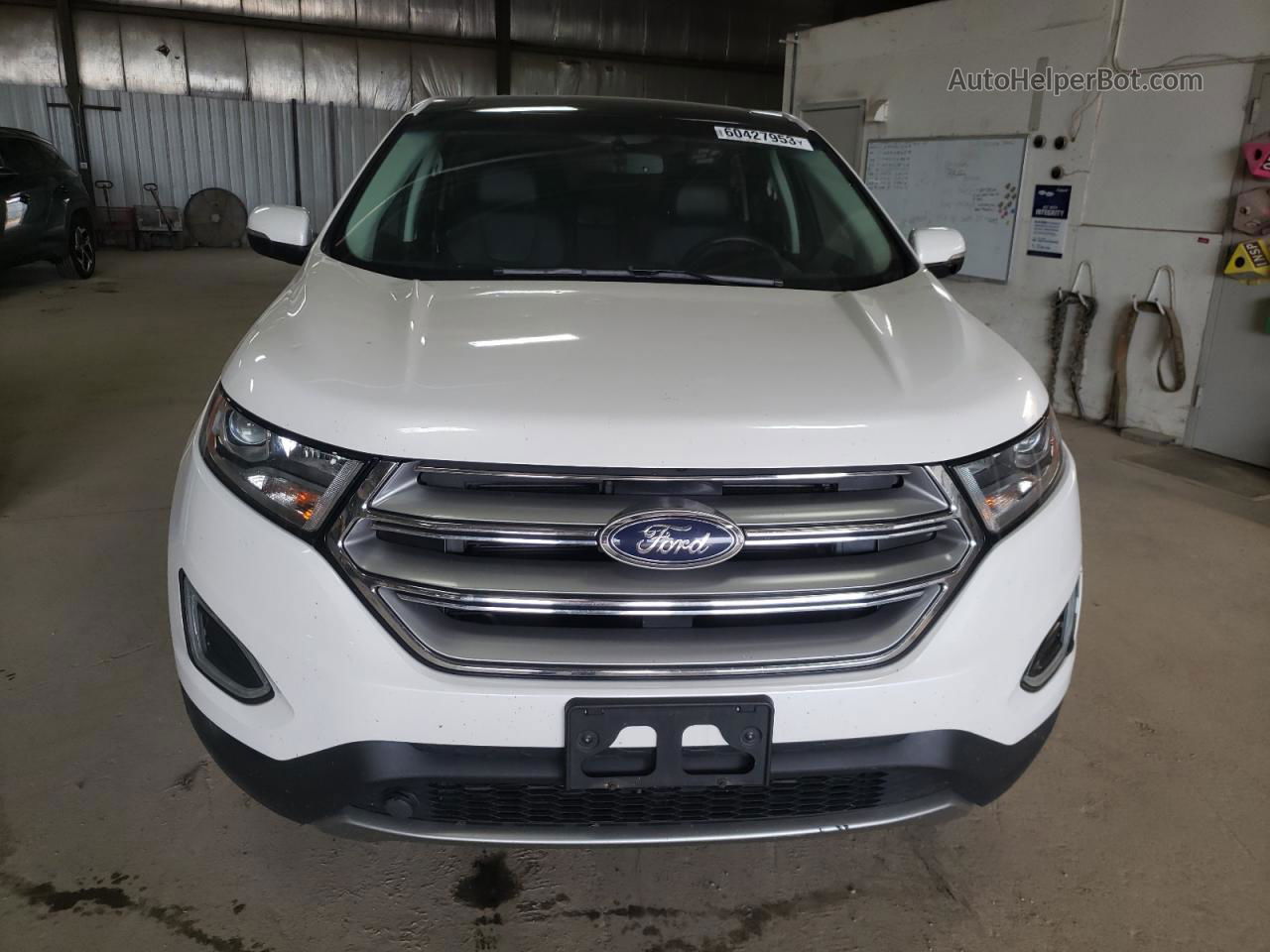 2016 Ford Edge Titanium White vin: 2FMPK4K99GBC24853