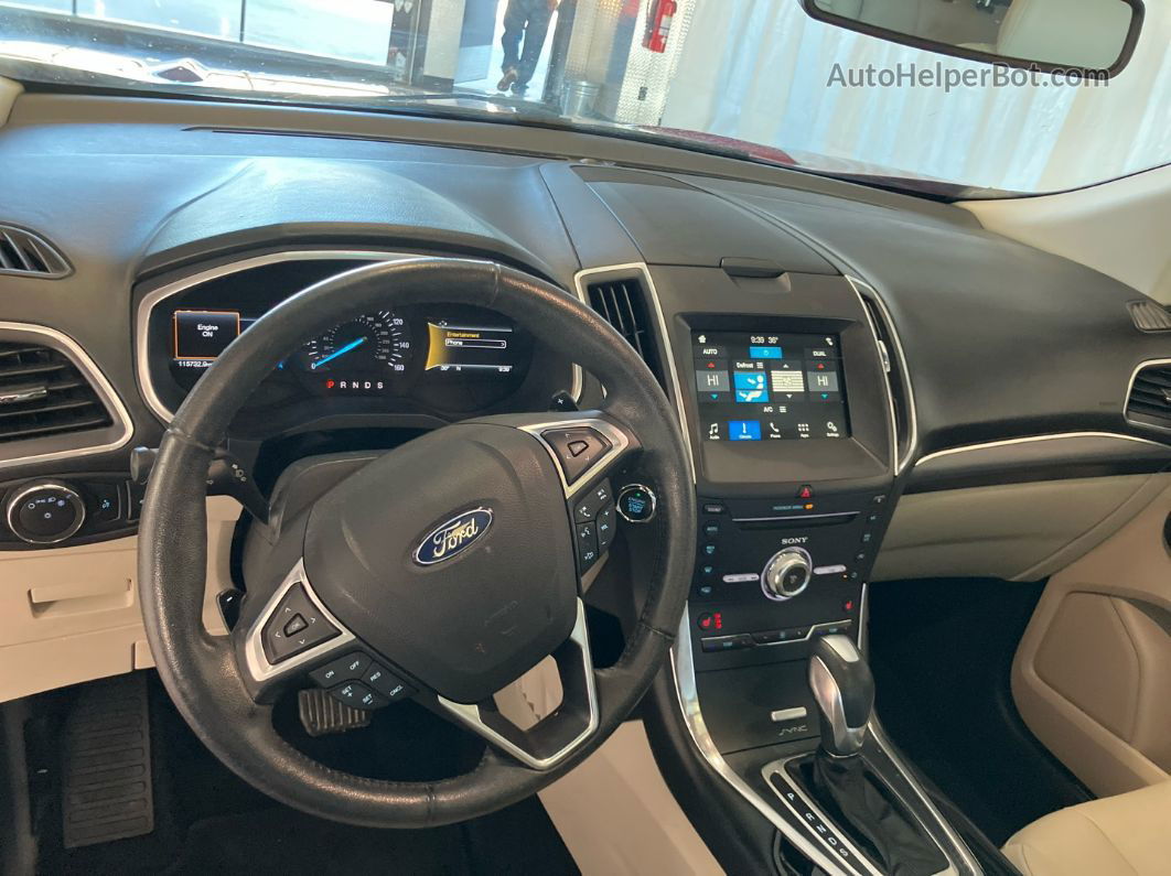 2017 Ford Edge Titanium Красный vin: 2FMPK4K99HBC31383