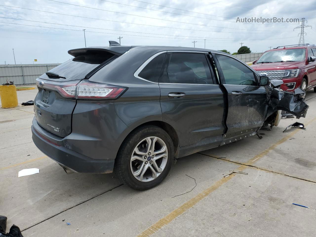 2018 Ford Edge Titanium Gray vin: 2FMPK4K99JBB21214