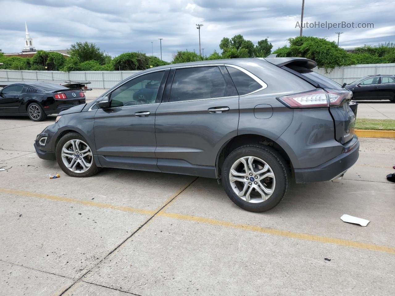 2018 Ford Edge Titanium Gray vin: 2FMPK4K99JBB21214