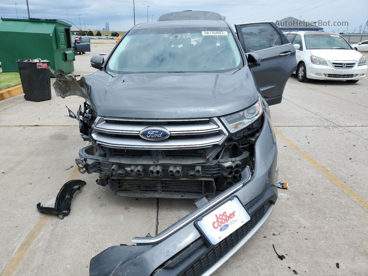 2018 Ford Edge Titanium Gray vin: 2FMPK4K99JBB21214