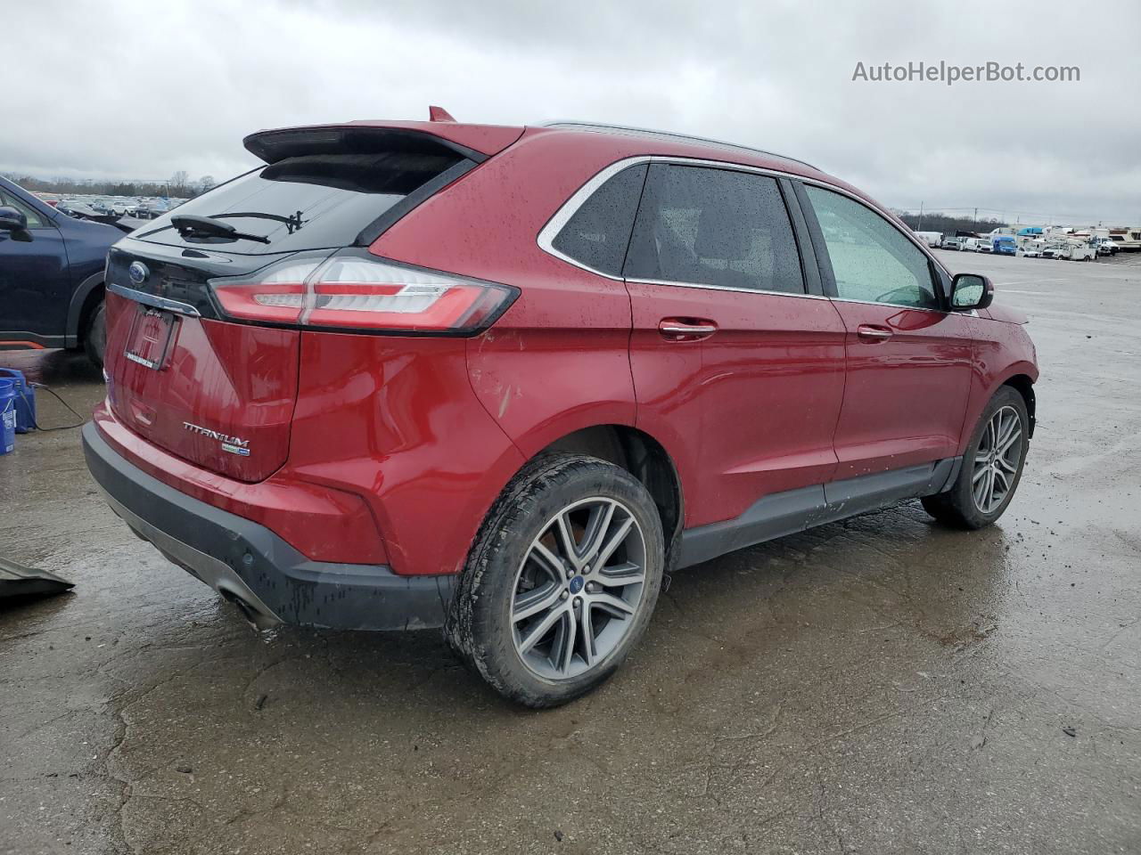 2019 Ford Edge Titanium Красный vin: 2FMPK4K99KBB34448