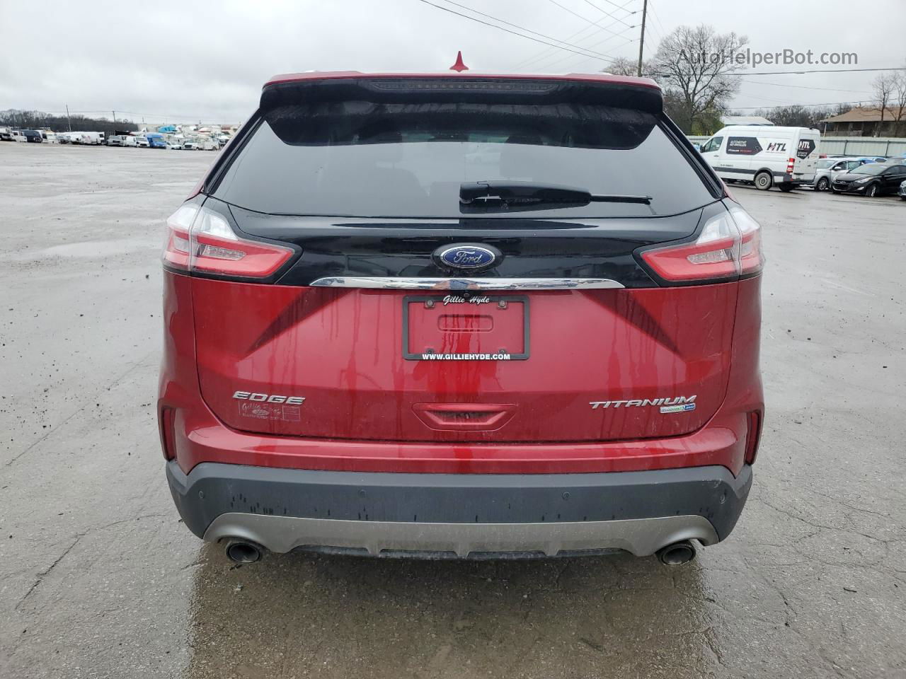 2019 Ford Edge Titanium Красный vin: 2FMPK4K99KBB34448