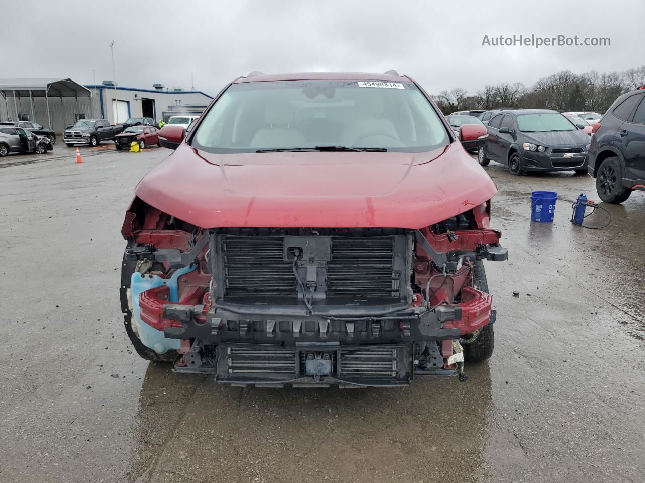 2019 Ford Edge Titanium Красный vin: 2FMPK4K99KBB34448