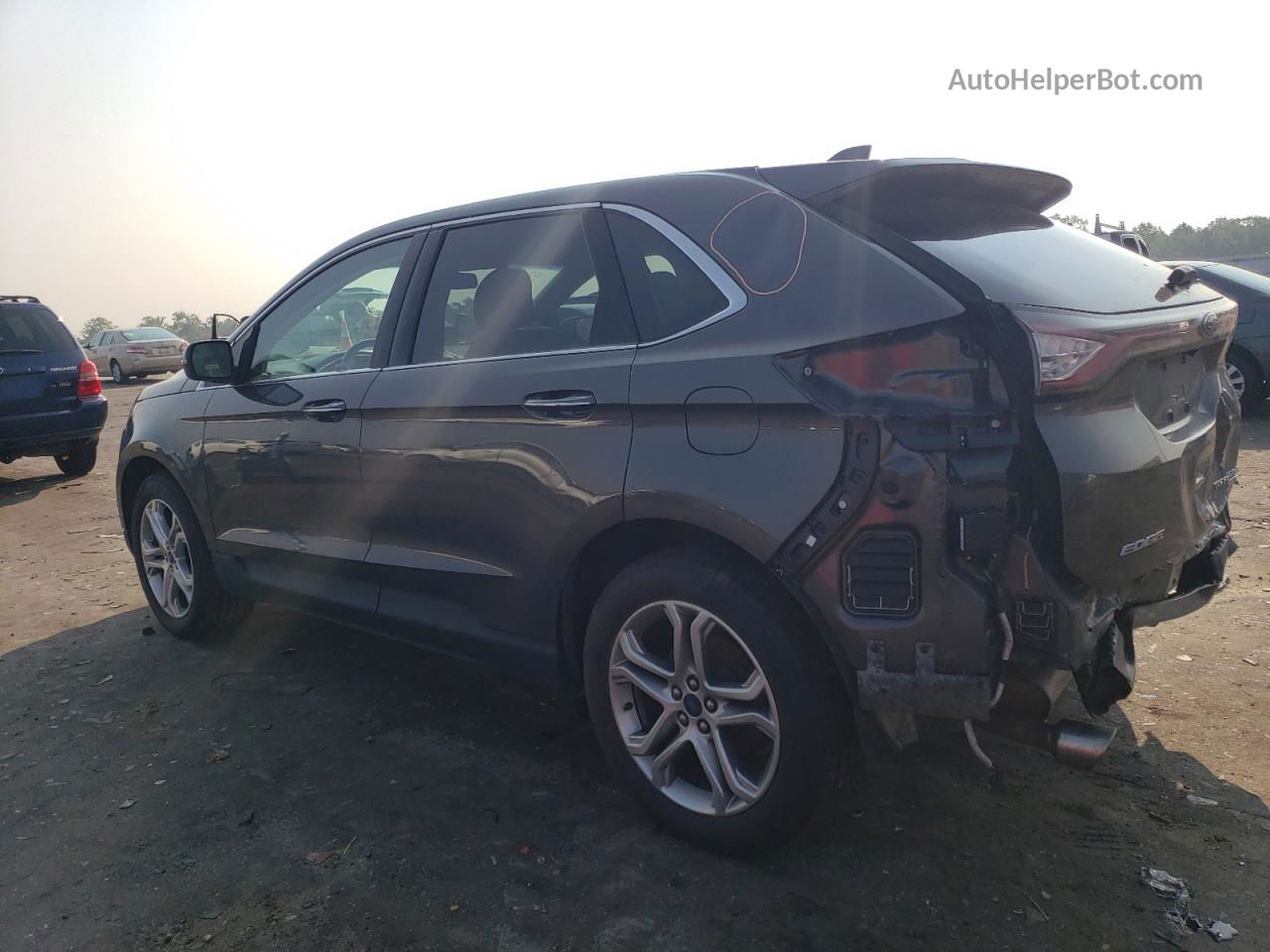 2015 Ford Edge Titanium Серебряный vin: 2FMPK4K9XFBB75743