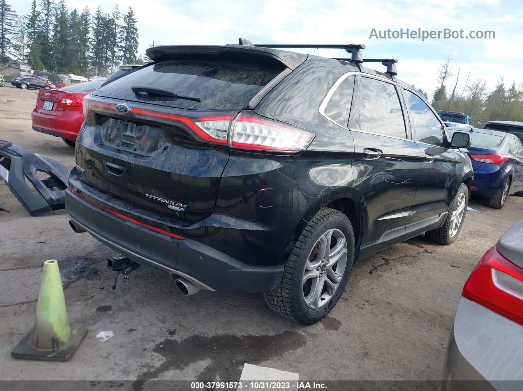 2016 Ford Edge Titanium Черный vin: 2FMPK4K9XGBB05466