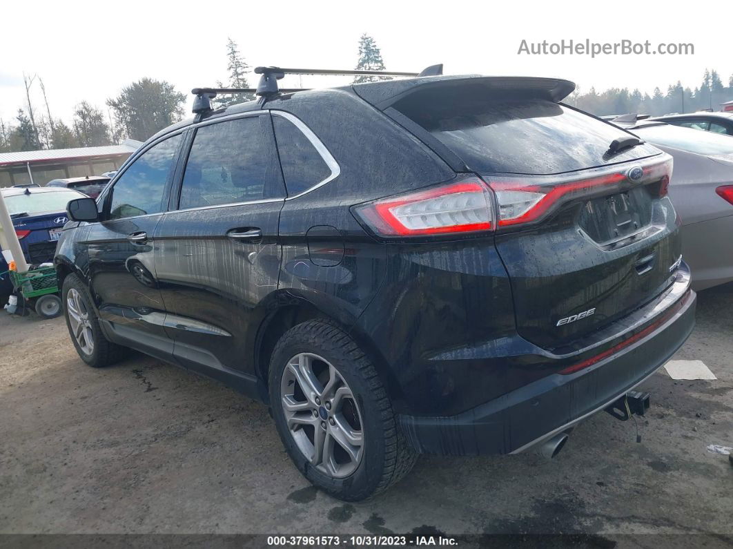 2016 Ford Edge Titanium Черный vin: 2FMPK4K9XGBB05466