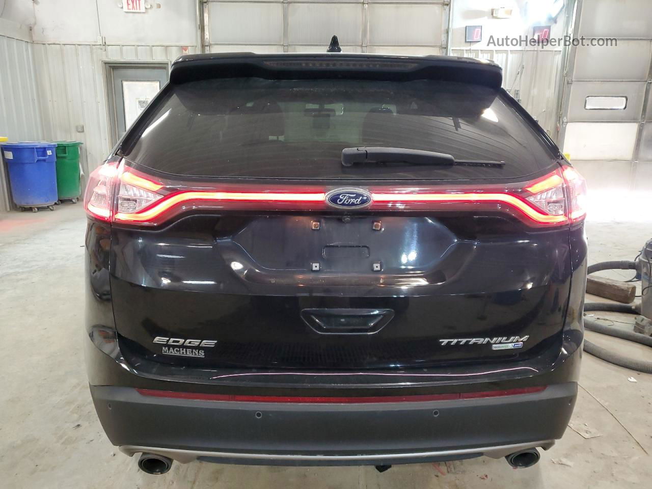 2017 Ford Edge Titanium Black vin: 2FMPK4K9XHBB04402