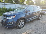 2017 Ford Edge Titanium Blue vin: 2FMPK4K9XHBB58394