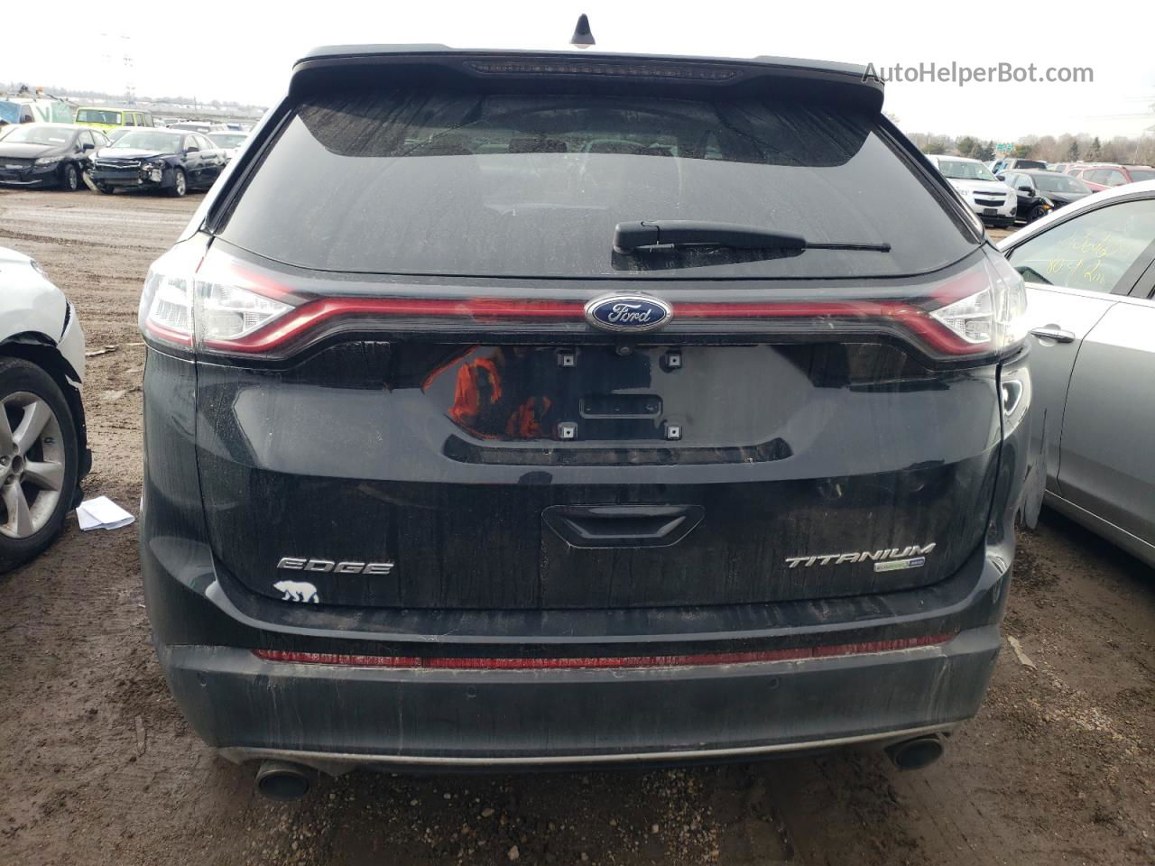 2018 Ford Edge Titanium Black vin: 2FMPK4K9XJBB44730